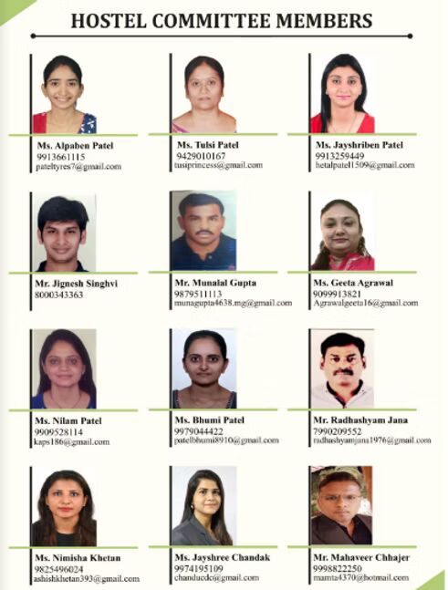 Hostel Committee Members