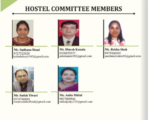 Hostel Committee Members